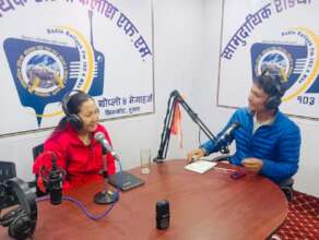 Women radio interview
