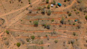 Aerial View of Land Restoration