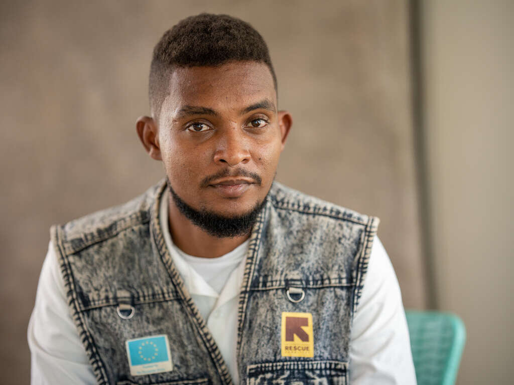 Dr. Mogahed, 29, works at the IRC medical clinic.