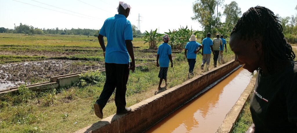 Maugo Village members prepare to clear the land