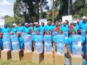 Nyanturago CHEC Members with Water Filters
