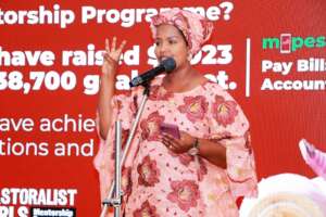 Amb. Sabdio Dido sharing her childhood story