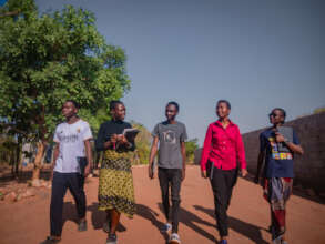 Students walking to class