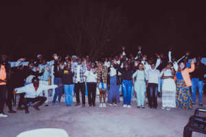 First and second year students at Graduation