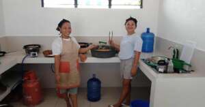 July - New community kitchen in use