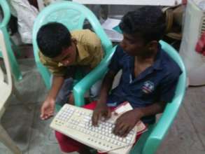 "We can still practice typing on the old keyboard"