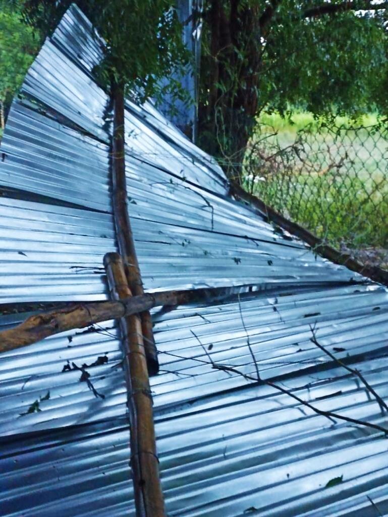 Damages caused by the storm