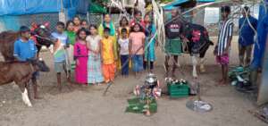Dayspring Children Ready for Their Pongal Meal