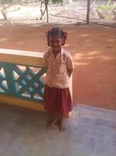 Rajarajeshwari ready for school