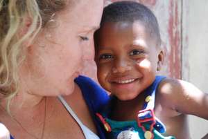 One of the kids affected by Cholera