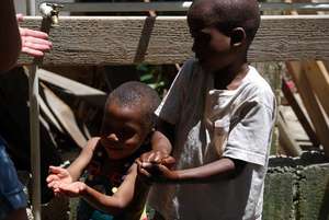 Starting the habit of hand-washing young