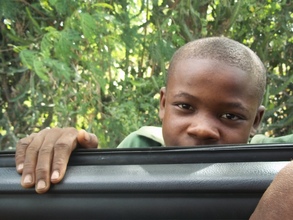 This handsome young man is drinking clean water