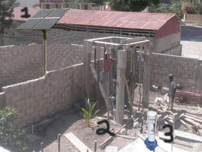 1. Solar Panel 2. Underground Pump 3. Chlorinator