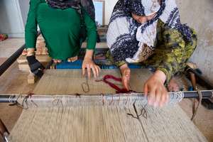 Women Weaving Carpets