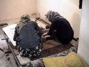 Carpet Weaving Students at Work