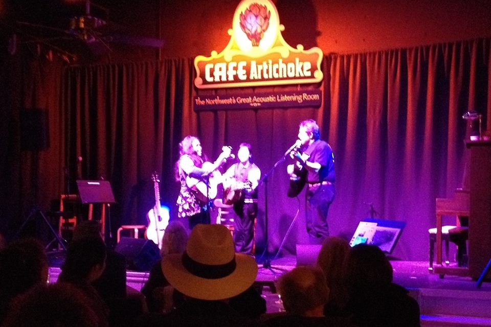 Kassandra, Ema and Coach Bob at Artichoke Music