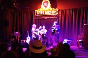 Kassandra, Ema and Coach Bob at Artichoke Music