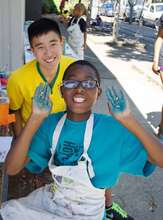 Felipe & Pierre at the arts & culture station.