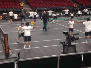 Scholar Athletes Center Court at PowerShares