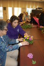 Flower Arranging -- an intergenerational project