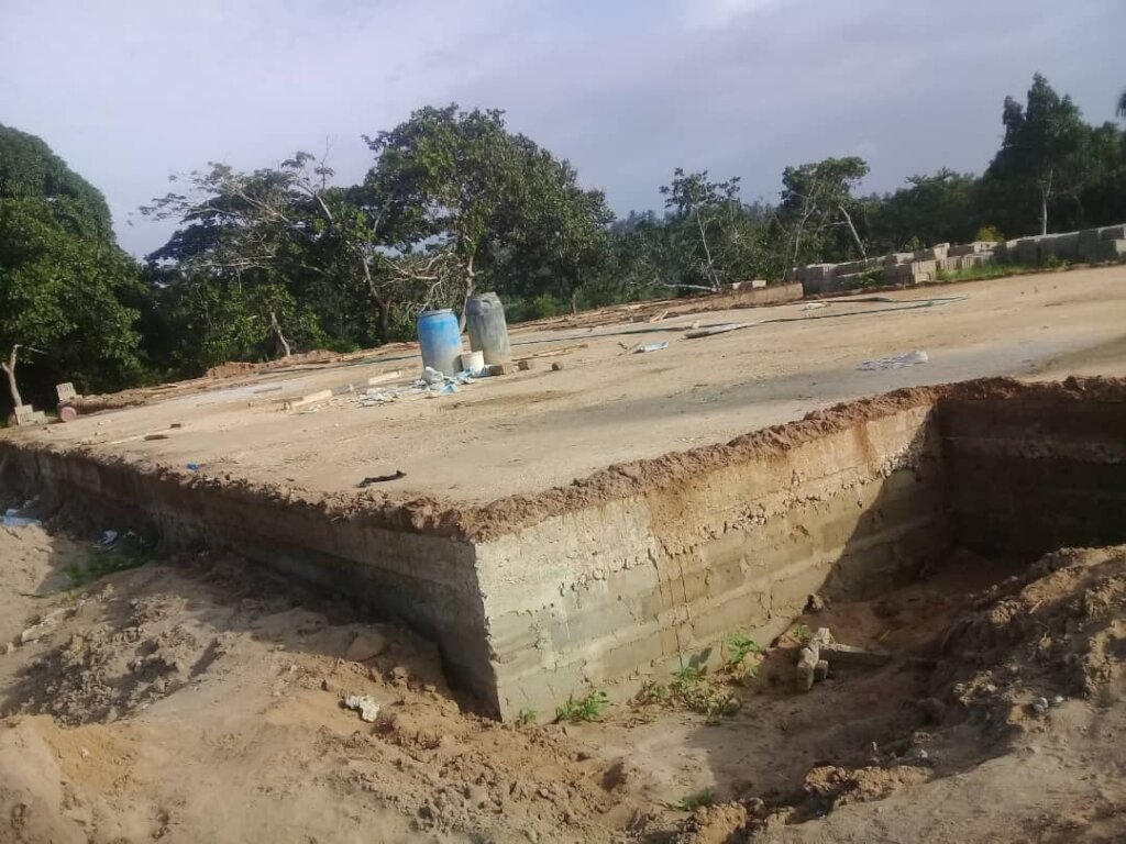 Laying of the foundation for classroom blocks