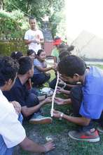 Students playing games for Coordination