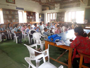 Interacting with Nature Club member for evaluation