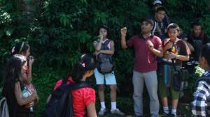Orienting Students before initiating Hike