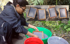 Producing Paper from reusing waste paper