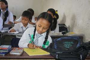 Happy Students perusing their Goal of Life