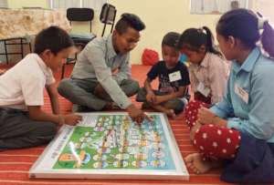 Dice game which incorporates  WASH messages