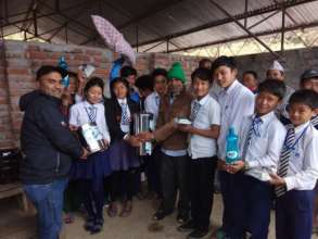 Solar Tuki lamp and other materials handover