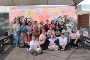 Women participating in psychology support group
