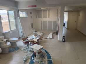 Multi-purpose room under renovation for patient ac