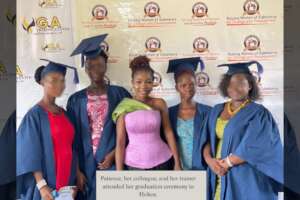 Patience graduated with her colleagues