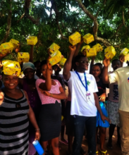 Donation of sanitary pads to support young moms