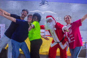 Our team at the Christmas Project