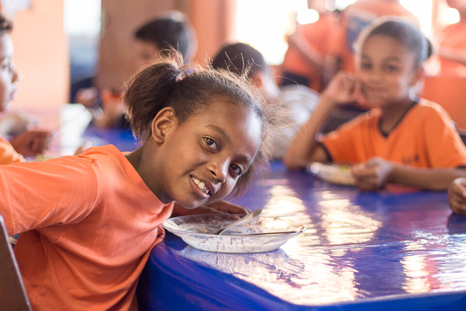 Feed a child in one of Brazil's poorest favelas
