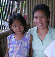 Client Vivian Zolina and her daughter