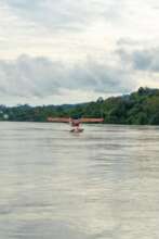 Aerian protection is done with a seaplane