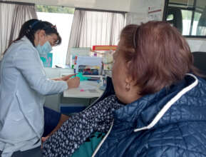 Mariana Asks Patient Questions Before X-ray