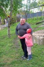 Dumitrita Hugs Her Father, Andrei