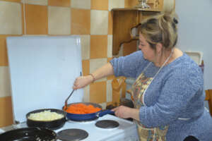 Irina Cooks Cabbage Roll Filling