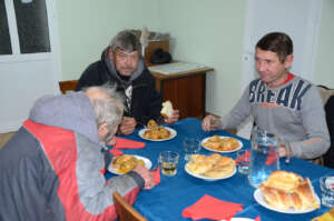 Eduard & Eugen Eat Lunch with Nicolai