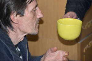 Mihail Takes Diluted Powder from Galina