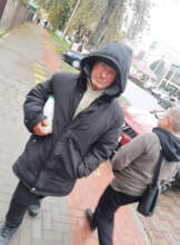 Nikolai Walks Back to Bus After X-ray