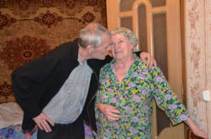 Veaceslav Embraces His Mother