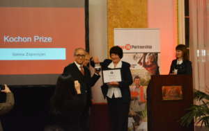 Chairman Kim Gives Galina Kochon Prize