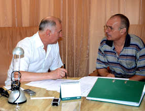 Igor talks to Valerii