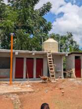 Front view of the new bathrooms